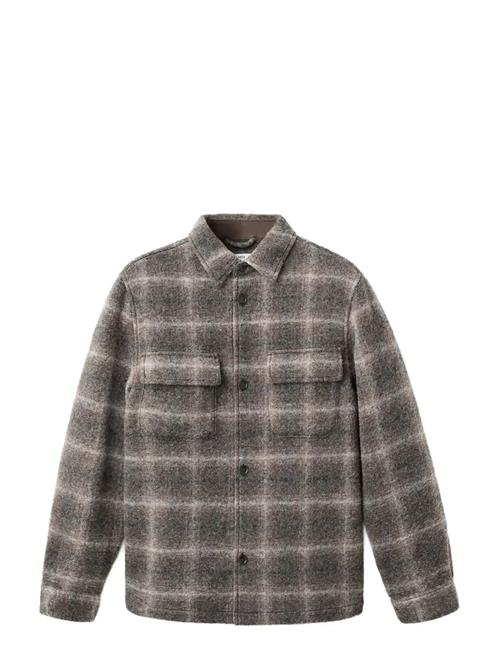 Mango | Check Wool-Blend Overshirt | S