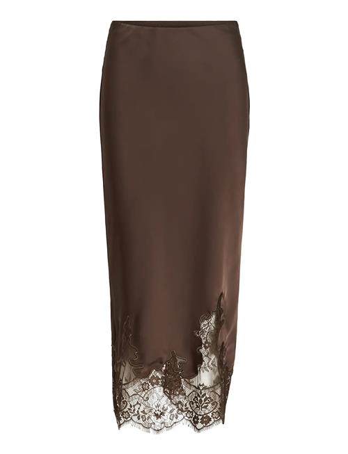 Vila | Visabel Hw Midi Lace Detail Skirt | 40