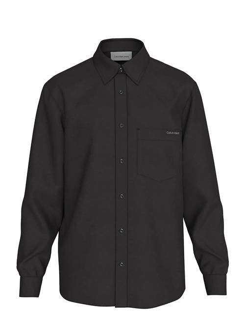 Calvin Klein Jeans | Ls Solid Casual Linen Classic Sh | L