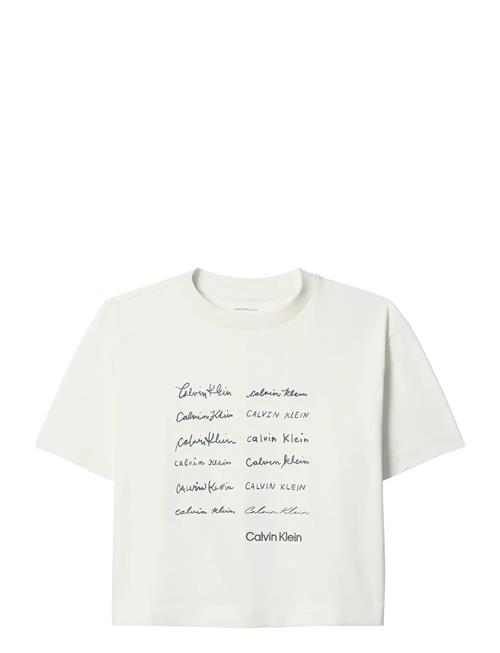 Calvin Klein Jeans | Ss Cropped Boxy Graphic Tee | XXS