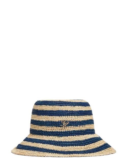 Tommy Hilfiger | Th Script Striped Raffia Bucket | ONE SIZE
