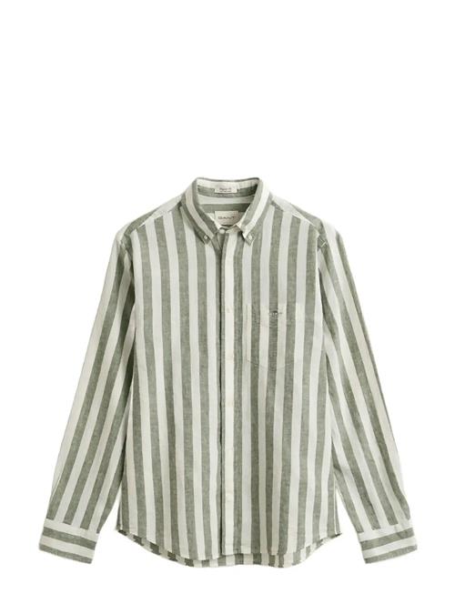 GANT | Reg Cotton Linen Stripe Shirt | L