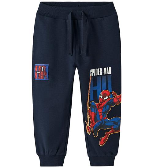 Name It Bukser - Sweat - NmmAlbie - Spiderman - Navy Blazer