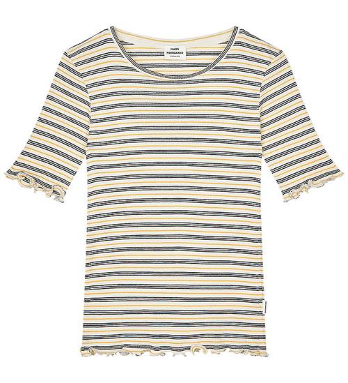 Mads Nørgaard T-shirt - Tuviana - Vanilla Ice/Sky Captain/Zinnia