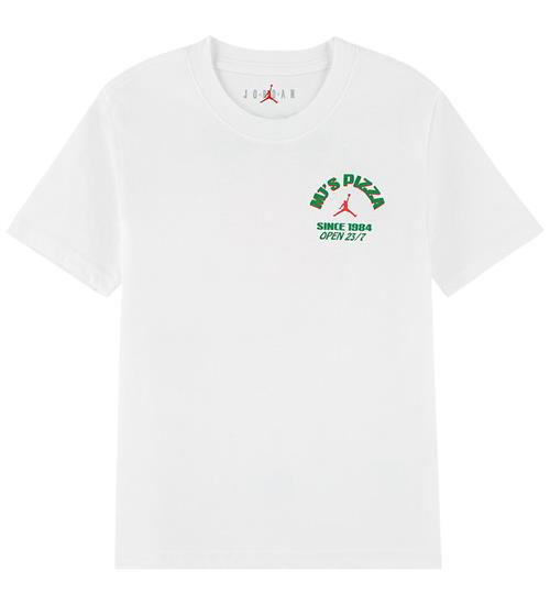 Jordan T-shirt - Pizza - Hvid m. Print