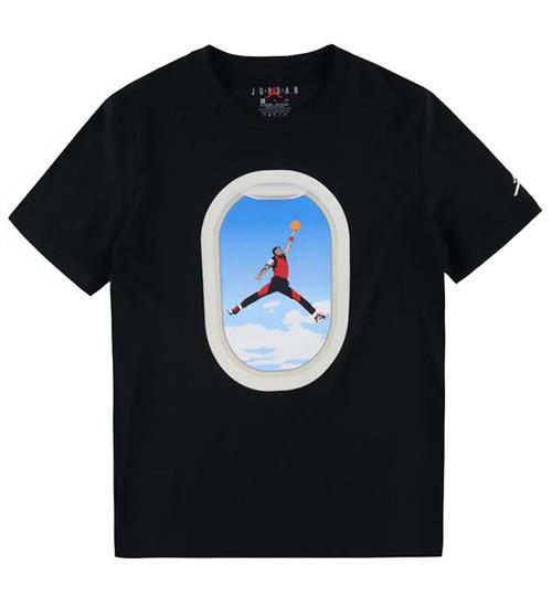 Jordan T-shirt - Plane Window - Sort m. Print