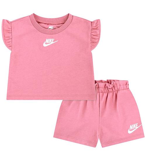 Nike Shortssæt - T-shirt/Shorts - Nike Peony m. Logo