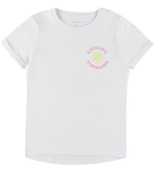 Name It T-shirt - NkfVix - Bright White/Chasing Sunshine