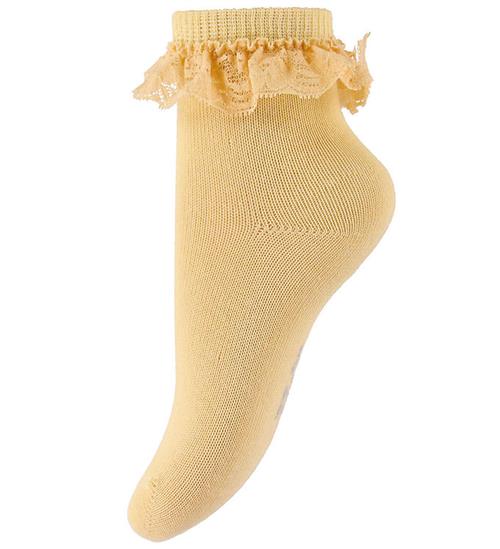 Minymo Strømper - Blonder - Straw