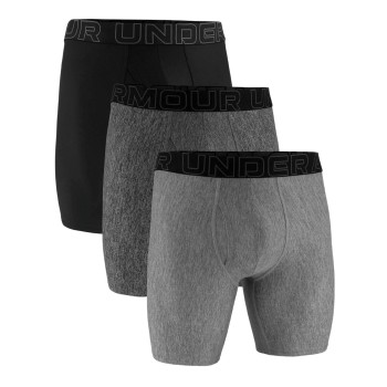 Under Armour 3P Performance Tech Solid 9in Boxers Grå/Sort polyester Medium Herre