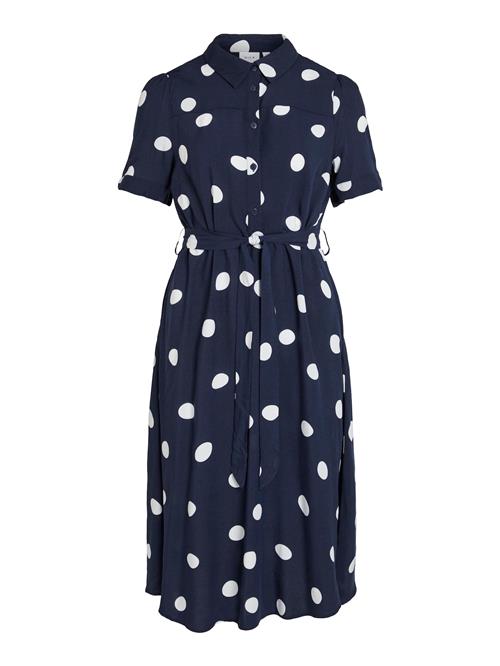 VILA Blusekjole 'Ala'  navy / hvid