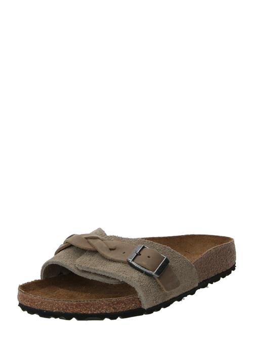BIRKENSTOCK Pantoletter 'Pula'  umbra / taupe