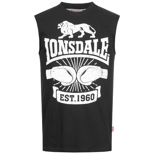 LONSDALE Bluser & t-shirts 'Cleator'  sort / hvid