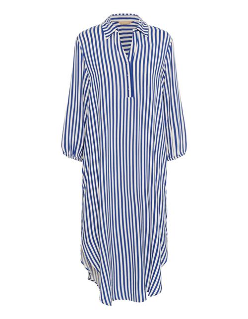 CULTURE Blusekjole 'Denia'  blå / hvid