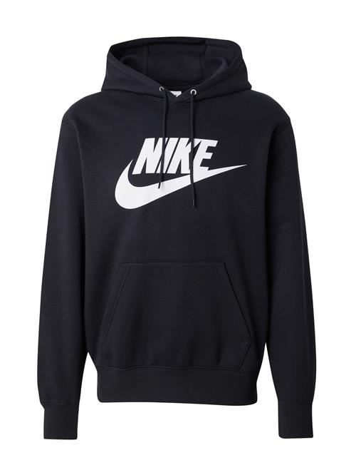 Nike Sportswear Sweatshirt 'CLUB'  sort / hvid