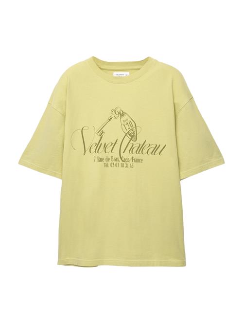 Pull&Bear Shirts 'HOTEL LIMA'  lime / mørkegrøn