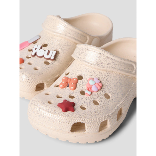 NAME IT Clogs Fame Créme De PÃªche Glitter