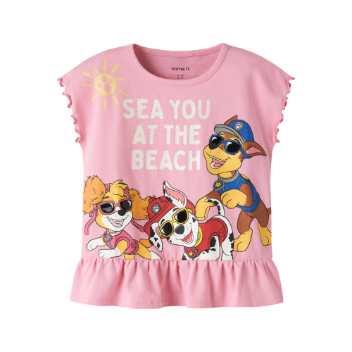 NAME IT Top Mina Paw Patrol Pink Drink