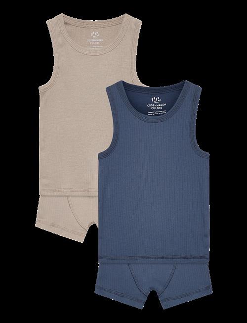 Copenhagen Colors | Rib Jersey 2Pack Tank-Top & Boxershorts | 86