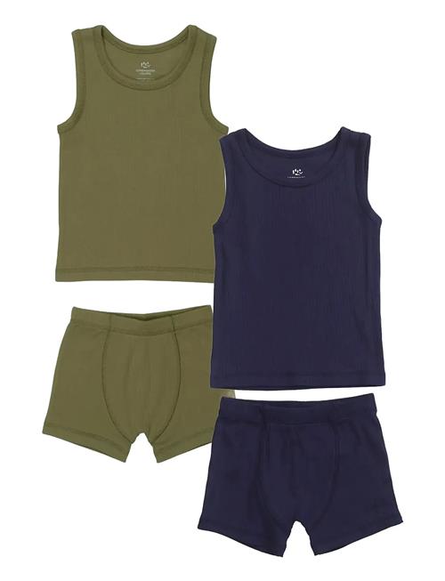Copenhagen Colors | Rib Jersey 2Pack Tank-Top And Boxershorts | 86