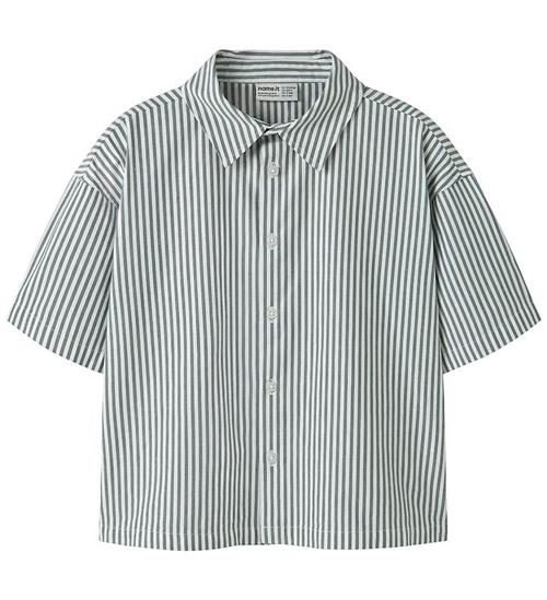 Name It Skjorte - NkmHenri - Garden Topiary/Embr. Urban Red