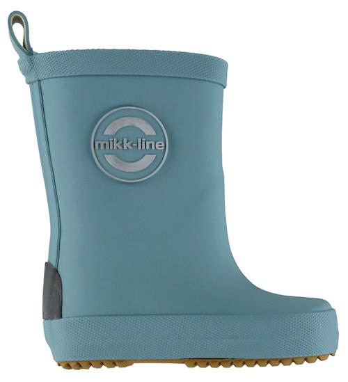 Mikk-Line Gummistøvler - Barfod - Wellies Solid - Stone Blue