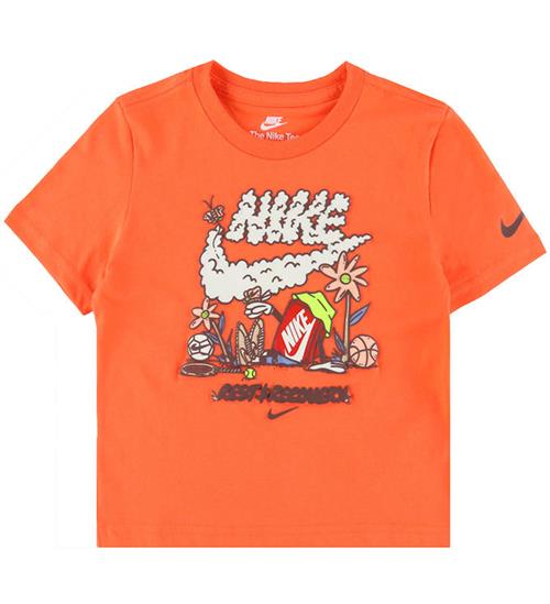 Nike T-shirt - Turf Orange m. Print