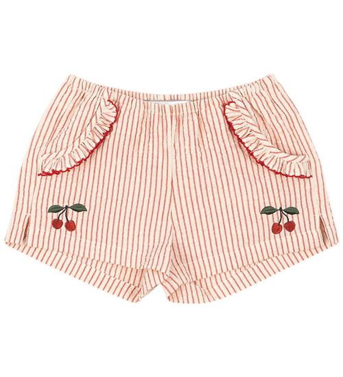 Konges Sløjd Shorts - Ellie - Amour Stripe m. Flæser