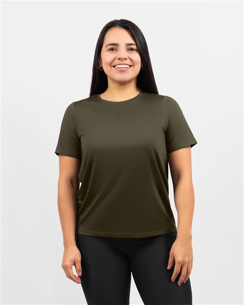 Lea Deep Olive Sports T-Shirt
