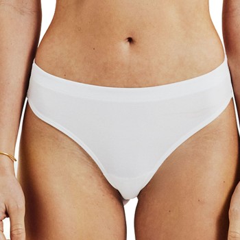 Bread & Boxers Bread and Boxers Cotton Thong Trusser 2P Hvid økologisk bomuld Medium Dame