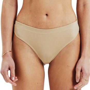 Bread & Boxers Bread and Boxers Modal Thong Trusser 2P Beige modal Large Dame