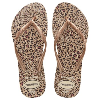 Havaianas Slim Animals Brun/rosa Str 41/42 Dame