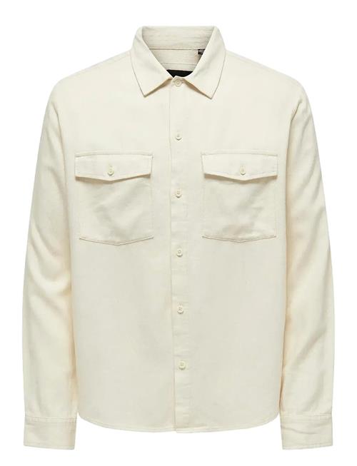 ONLY & SONS | Onskari Ls Shirt Visc Lin 0075 Cs | XL