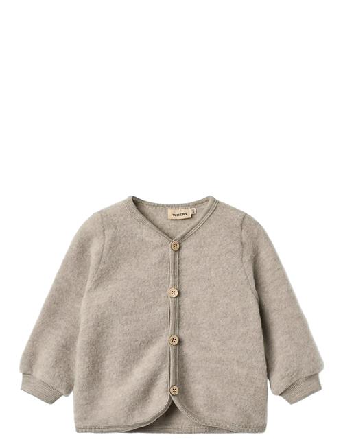 Wheat | Wool Fleece Cardigan Kari | 62