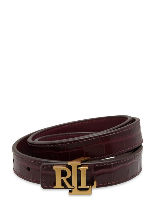 Lauren Ralph Lauren | Logo Reversible Embossed Skinny Belt | S