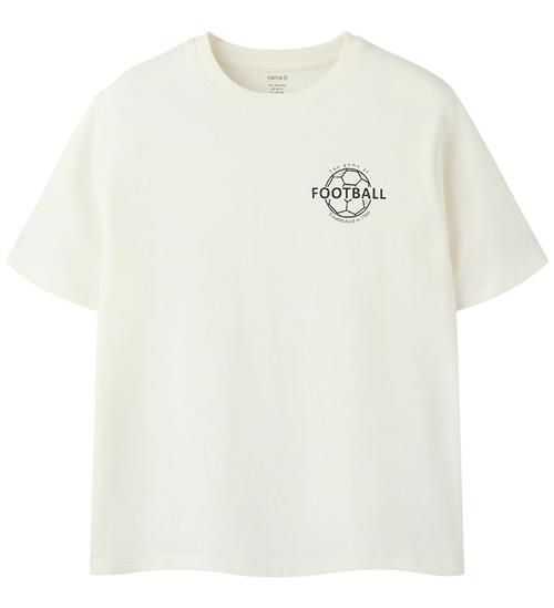 Name It T-shirt - NkfHimas - Cloud Dancer/The game of football