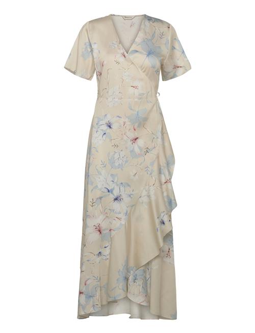 GANT | Floral Print Wrap Ss Frill Dress | 42