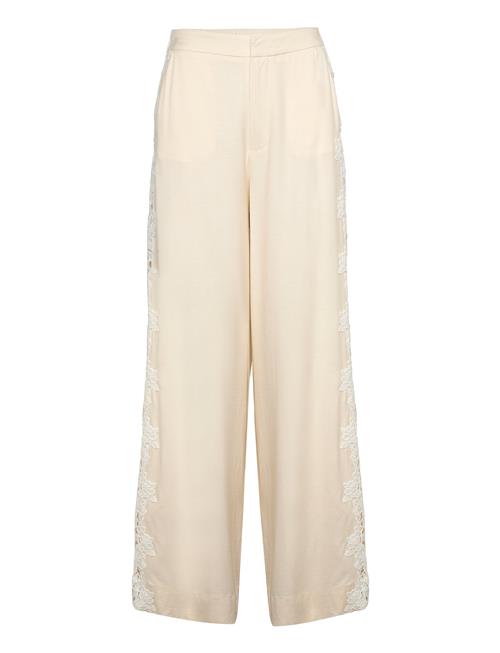 Malina | Stephanie Lace Detail Linen Pants | 40