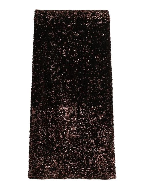 Lindex | Midikjol Med Paljetter | M