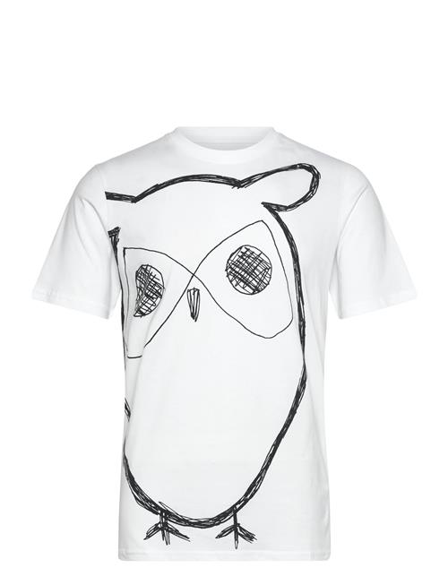 Knowledge Cotton Apparel | Big Owl Print Tee - Gots/Vegan | XXL