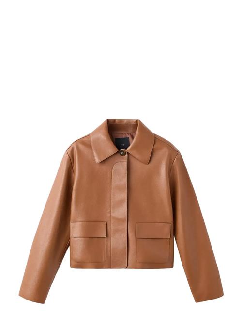 Mango | Faux-Leather Jacket With Pockets | S