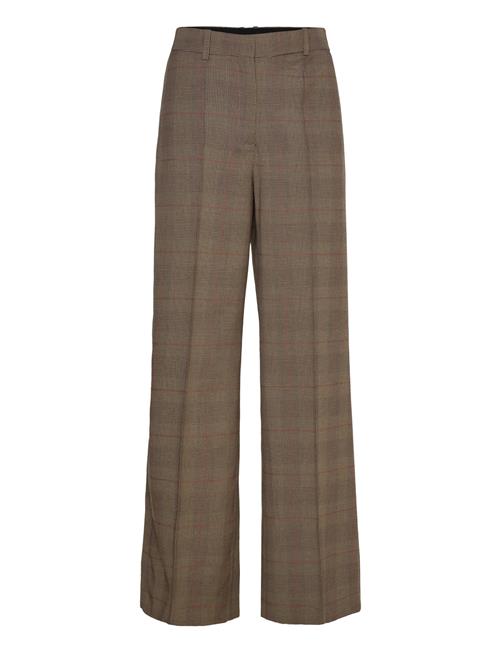 Mango | Wool-Blend Check Trousers | 36