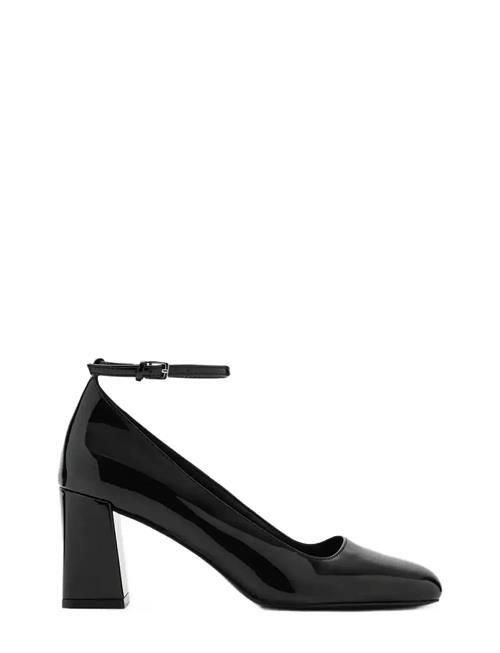 Mango | Patent Leather High-Heeled Shoes With Ankle Straps | 37