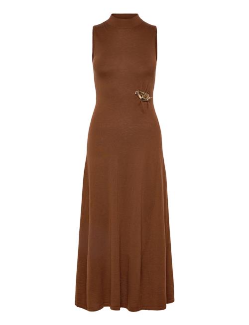 Mango | Turtleneck Knitted Dress With Brooch | M