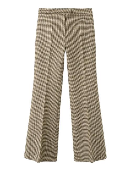 Mango | Houndstooth Wool-Blend Trousers | 46