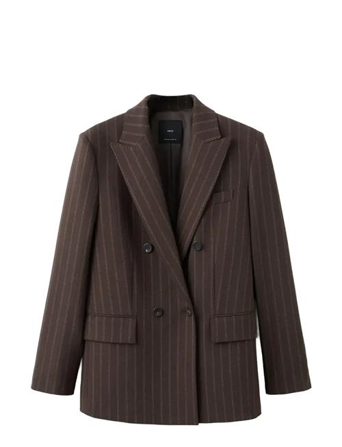 Mango | Double-Breasted Pinstripe Suit Jacket | S