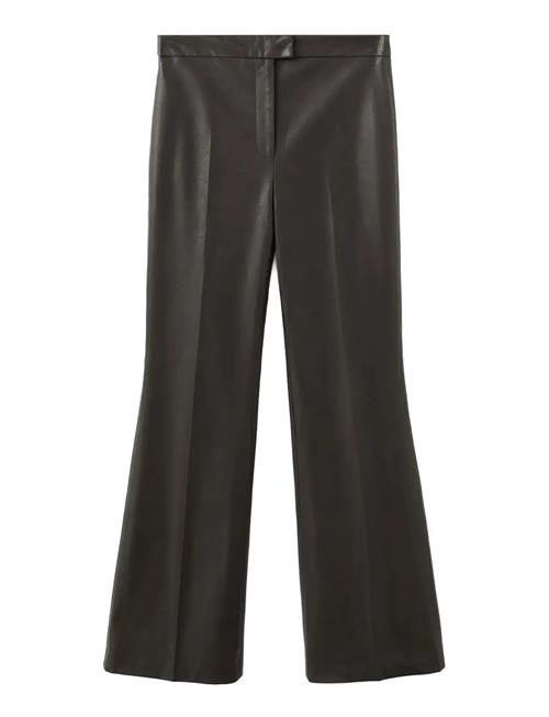 Mango | Wide Leg Faux-Leather Trousers | 38