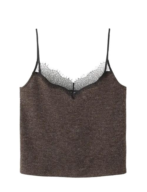 Mango | Top With Lace Neck | L