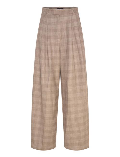 Mango | Wide Leg Check Suit Trousers | 36