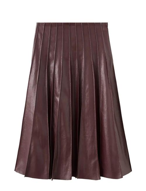 Mango | Faux-Leather Godet Skirt | 36